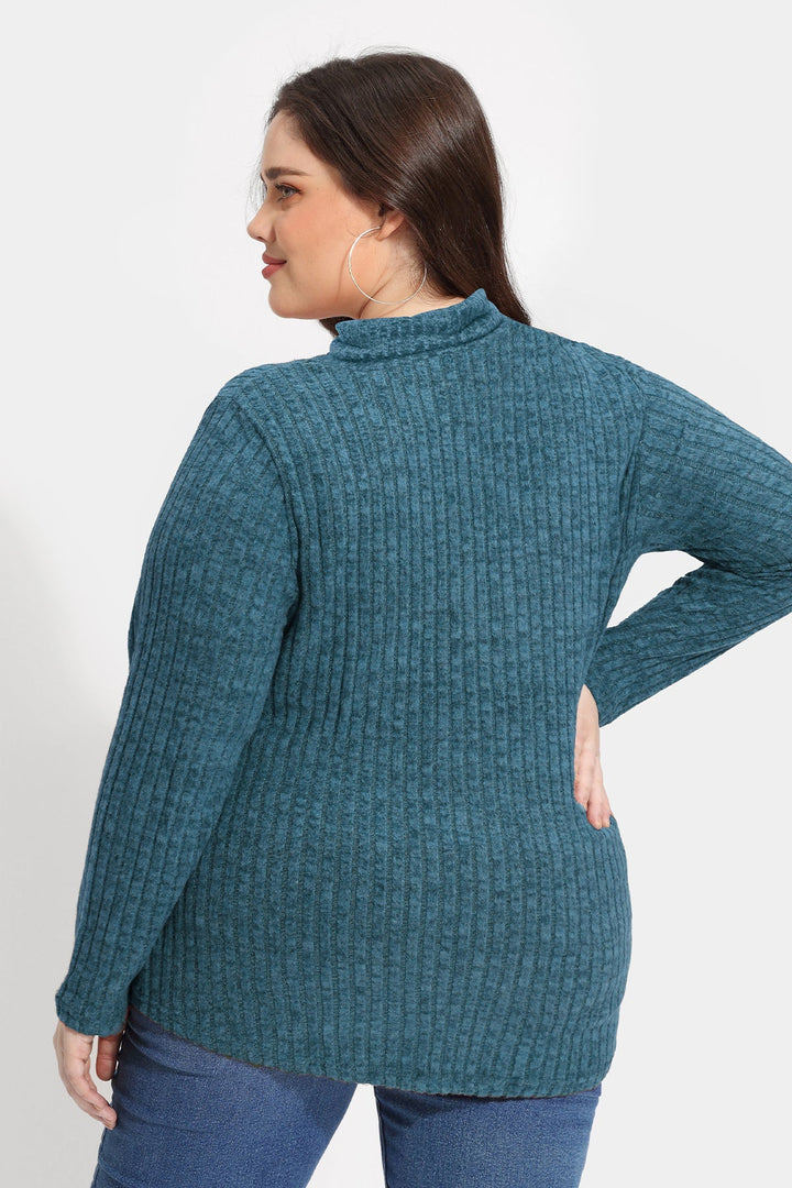 Supersoft Solid Long Sleeve Turtleneck Knit Sweater