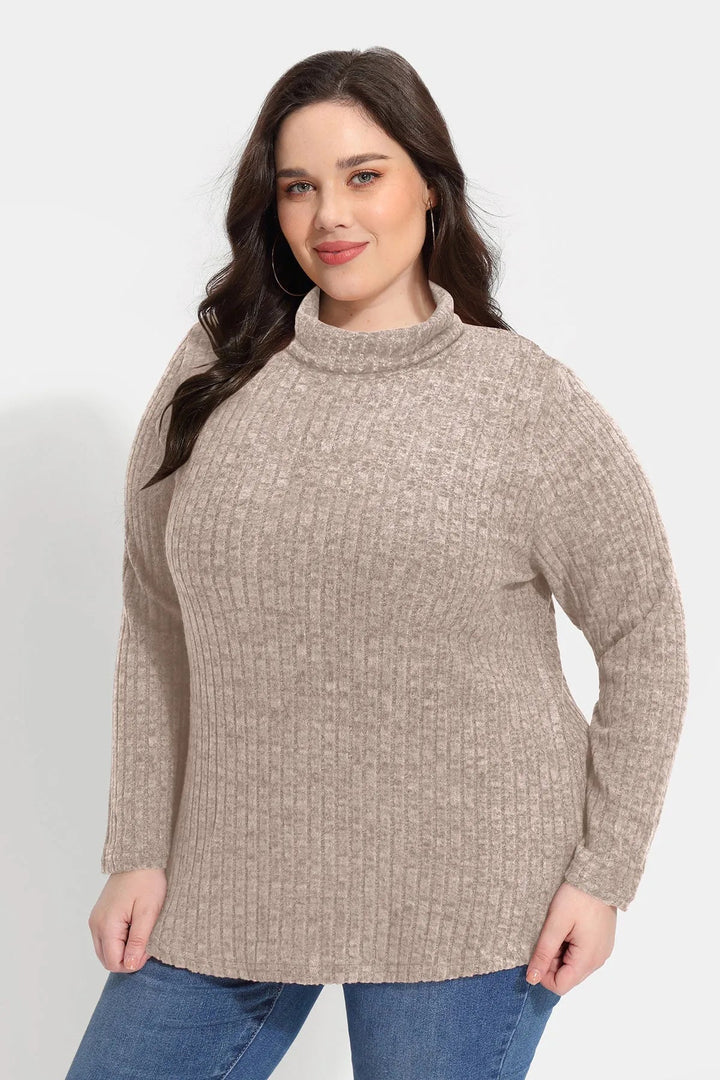 Supersoft Solid Long Sleeve Turtleneck Knit Sweater