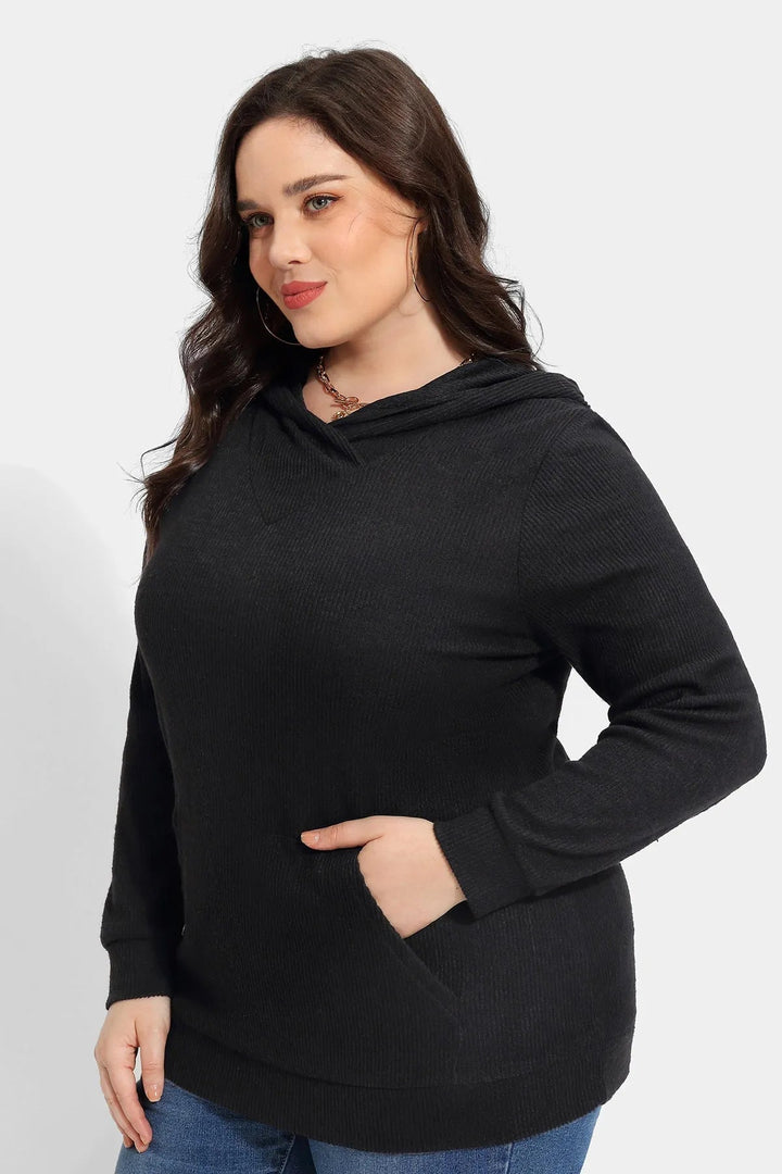 Solid Pockets Supersoft Sweatshirt Hoodie