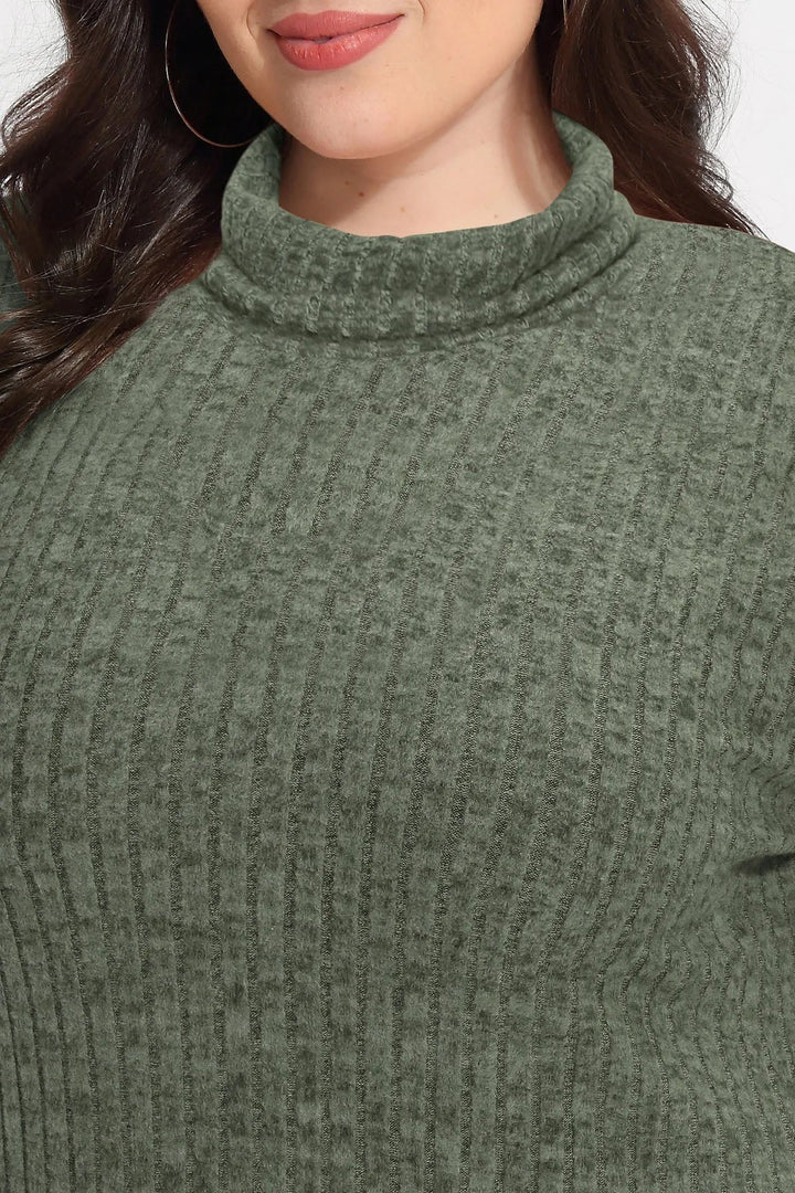 Supersoft Solid Long Sleeve Turtleneck Knit Sweater