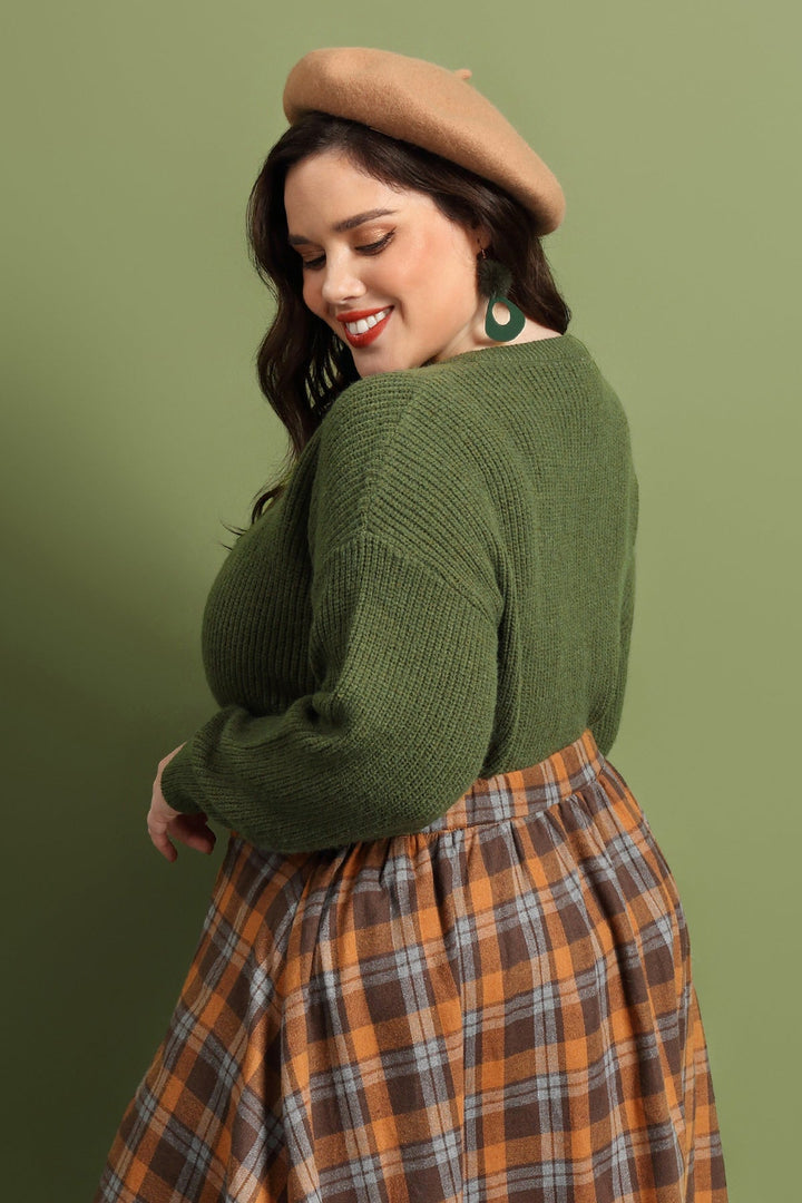 Quarter Zipper Up Plain Cashmere Woolen Sweater