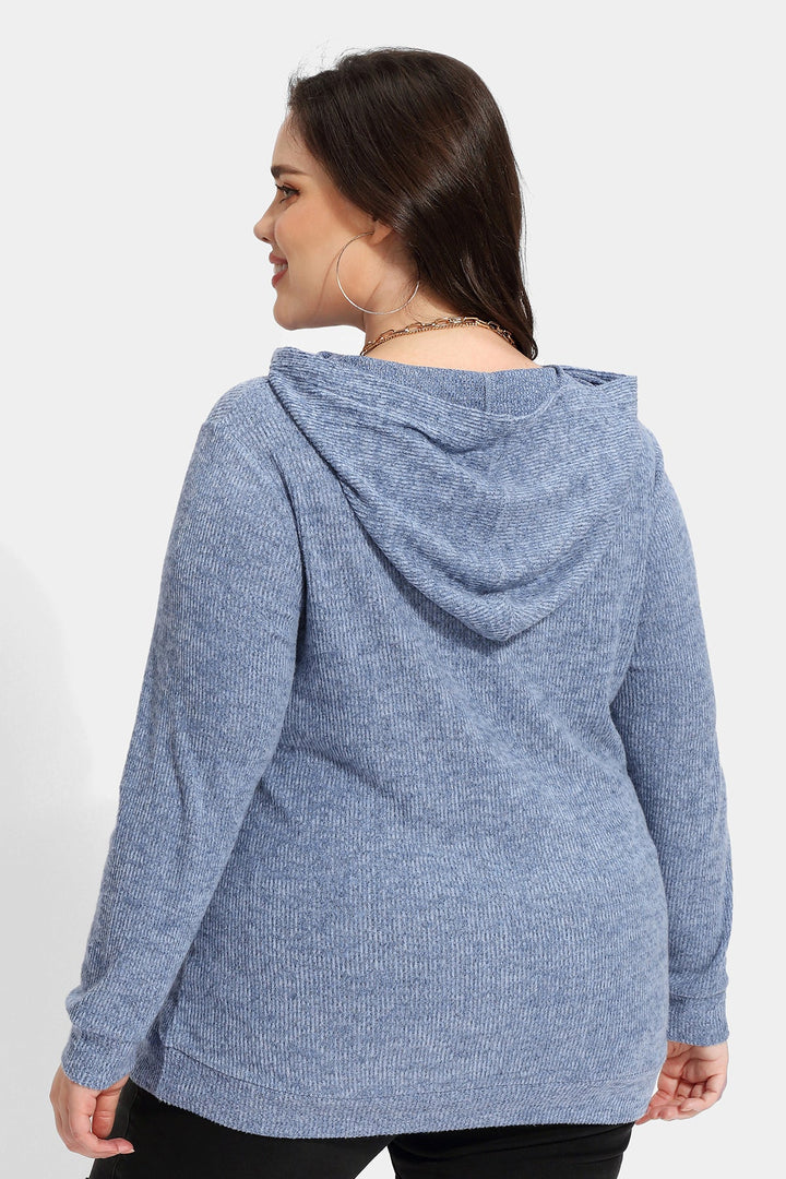 Solid Pockets Supersoft Sweatshirt Hoodie