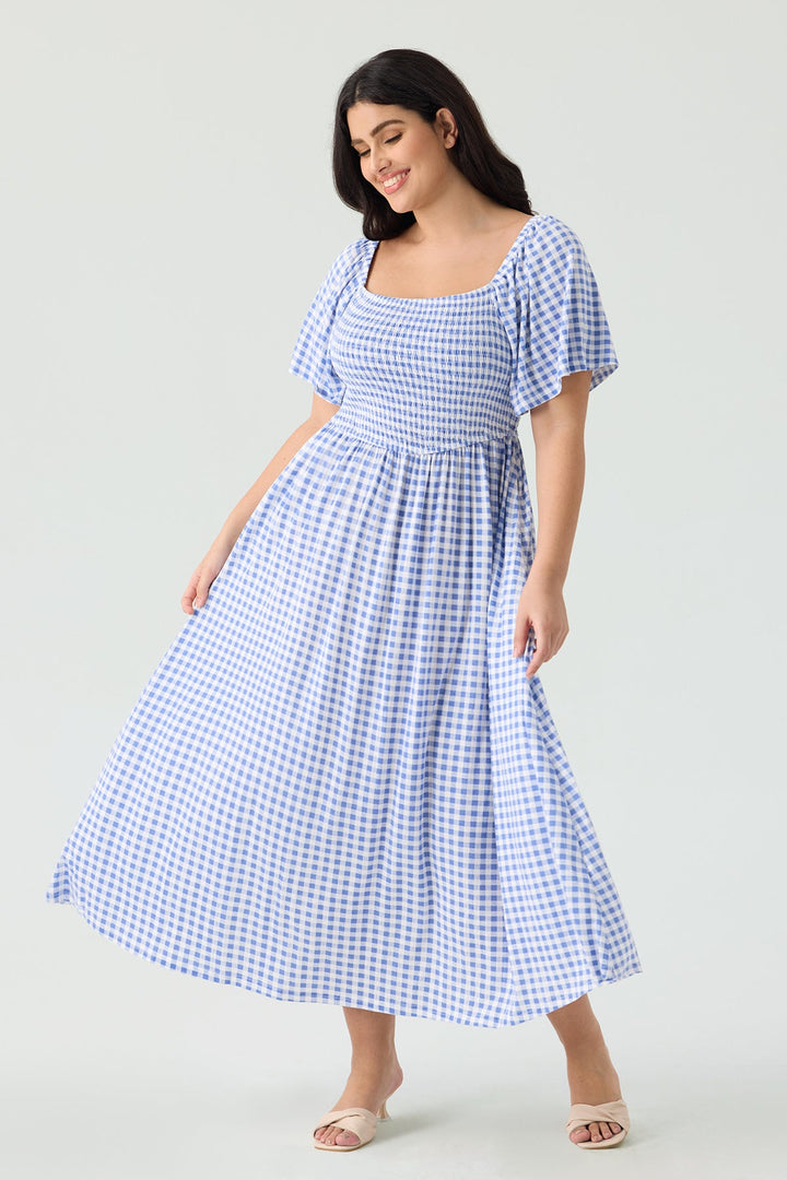 Pockets Floral Print Beach Summer Vibes Midi Dress