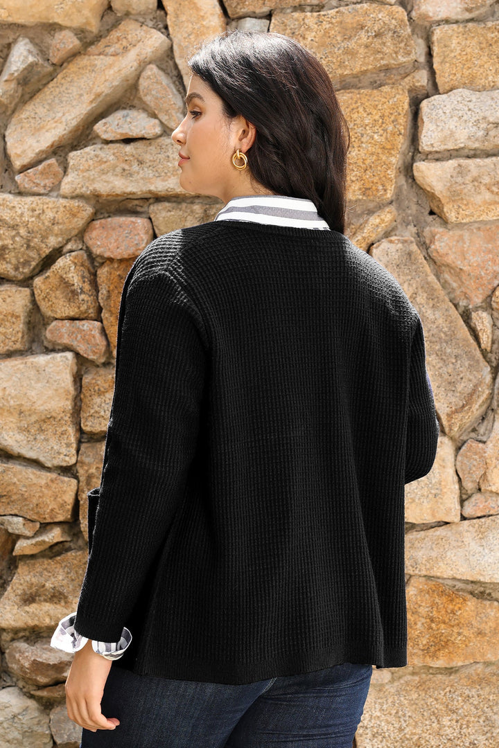 Cozy Chunky Knit Button up Cardigan Sweater with Pockets