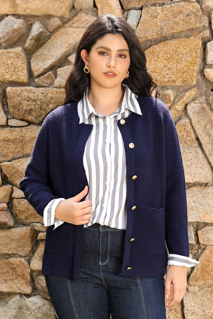 Cozy Chunky Knit Button up Cardigan Sweater with Pockets
