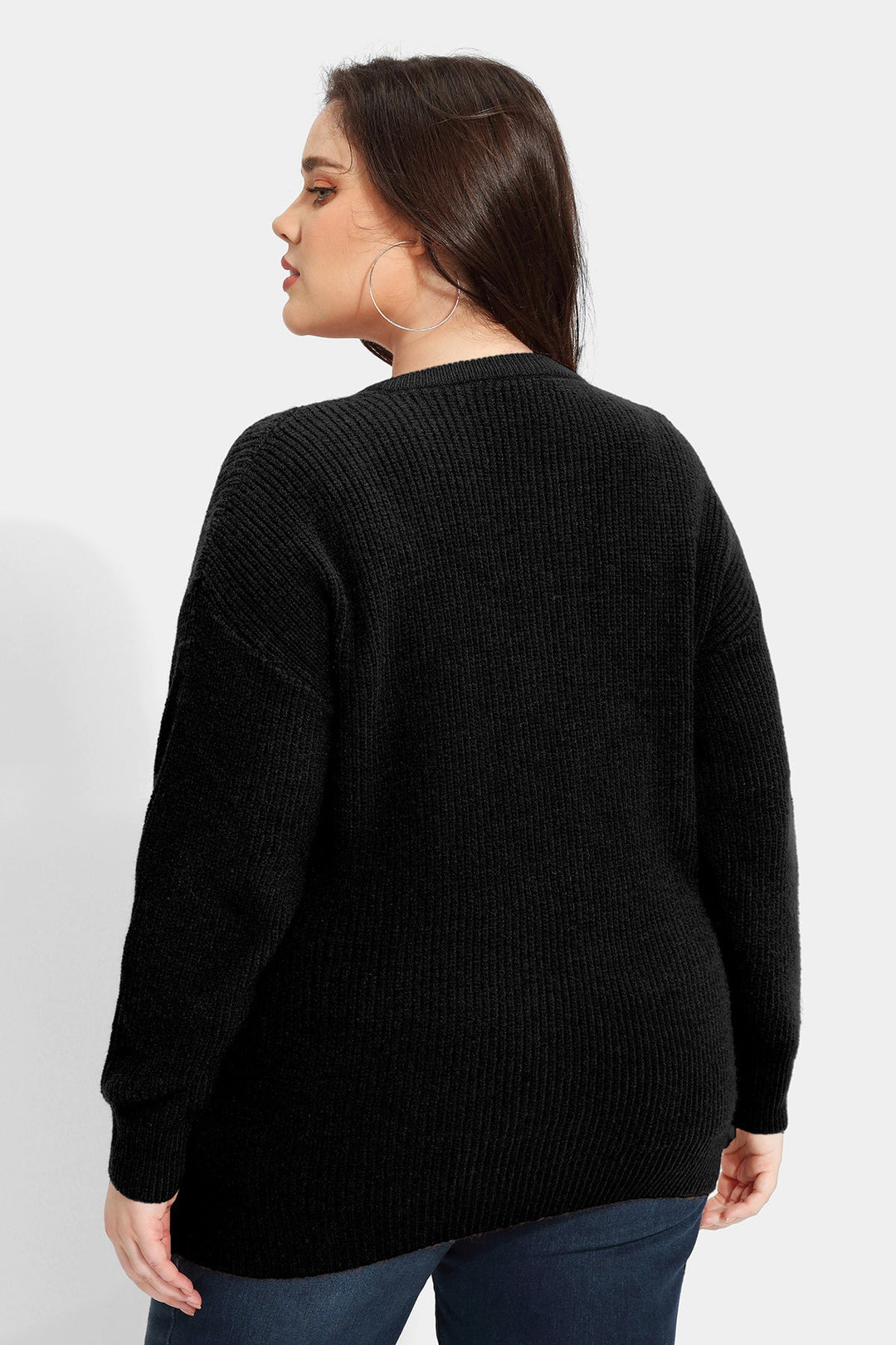 Quarter Zipper Up Plain Cashmere Woolen Sweater