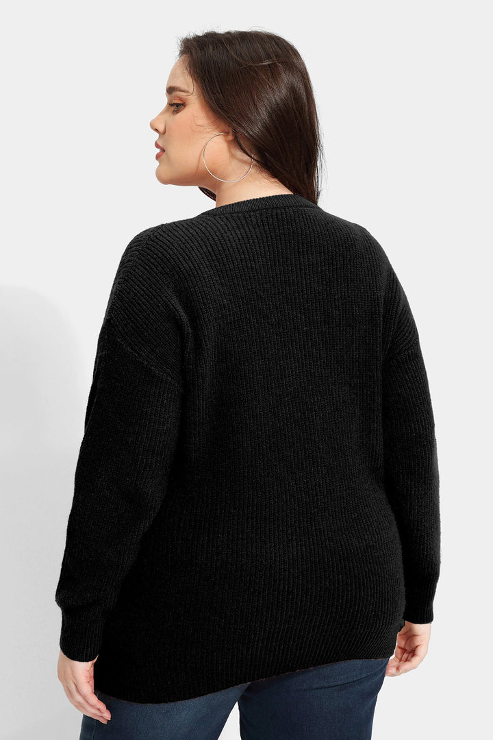 Quarter Zipper Up Plain Cashmere Woolen Sweater