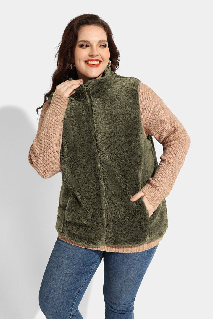 Quarter Zipper Up Plain Cashmere Woolen Sweater