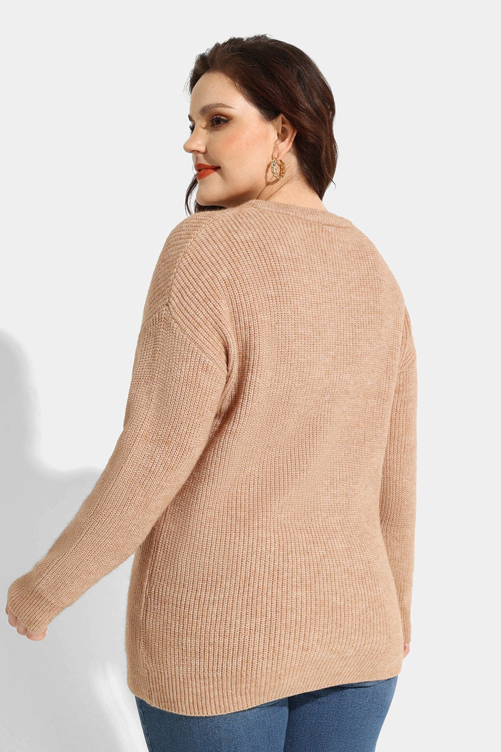 Quarter Zipper Up Plain Cashmere Woolen Sweater