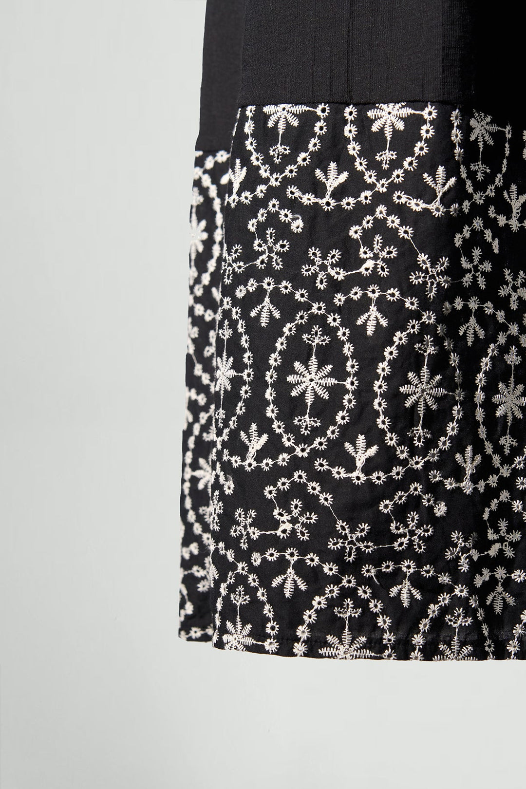 Pockets Boho Floral Embroidered Trim Flowy Midi Dress