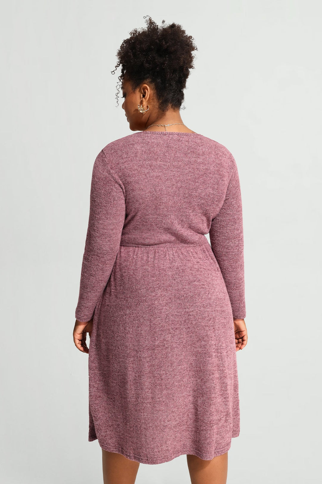 Pocket Sparkle Glitter Button Detail Midi Dress