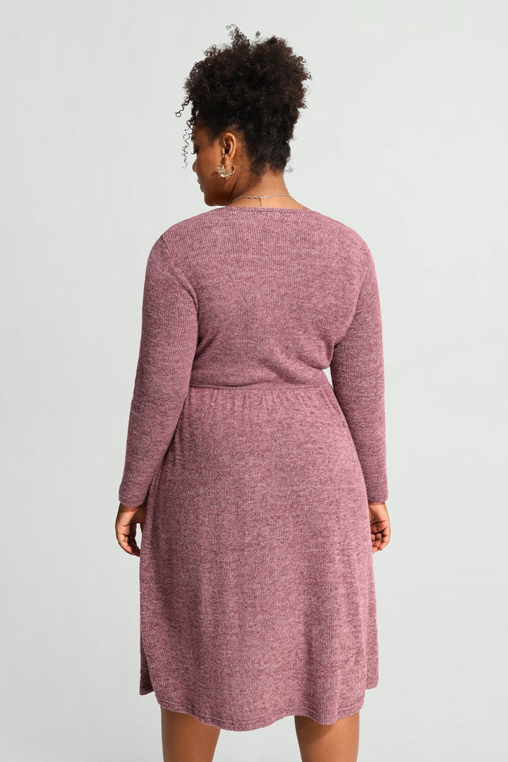 Pocket Sparkle Glitter Button Detail Midi Dress