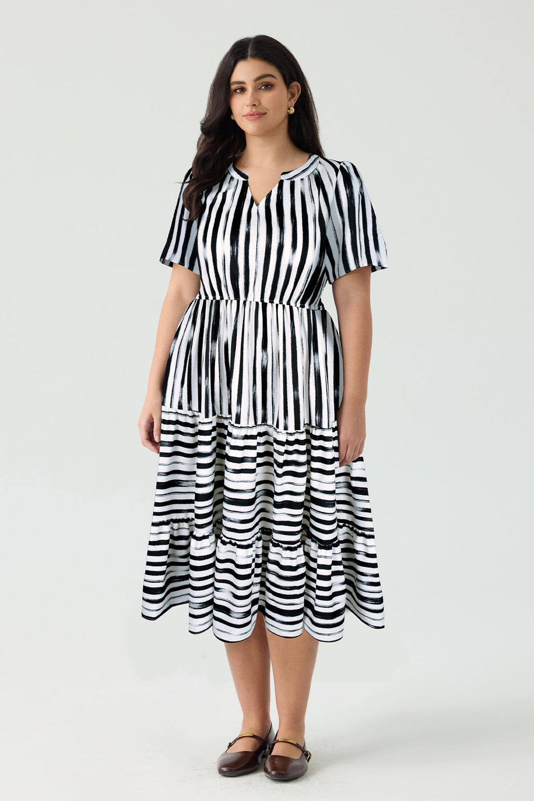 Pockets Floral Tiered Casual Chic Summer Dress