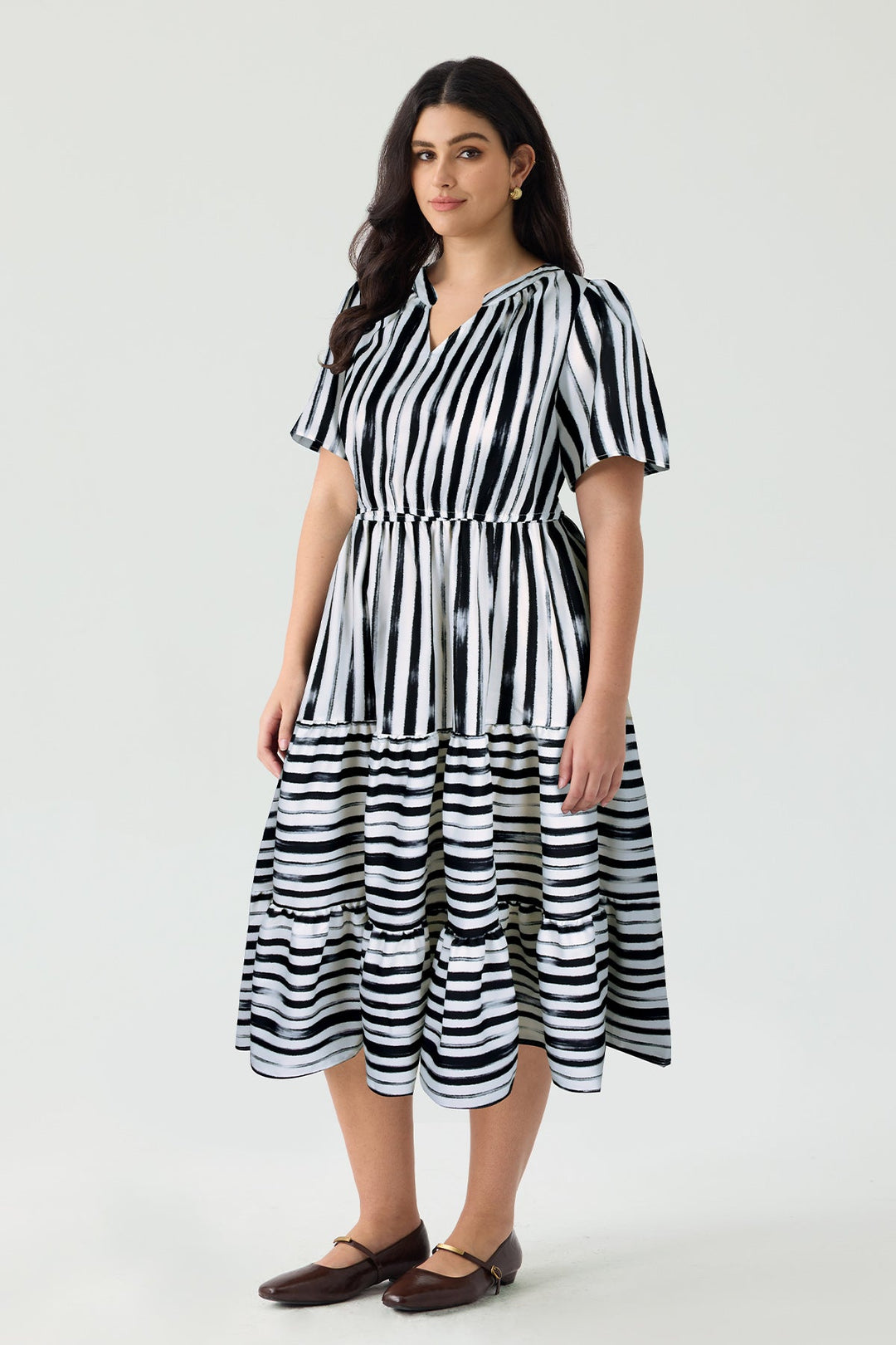 Pockets Floral Tiered Casual Chic Summer Dress