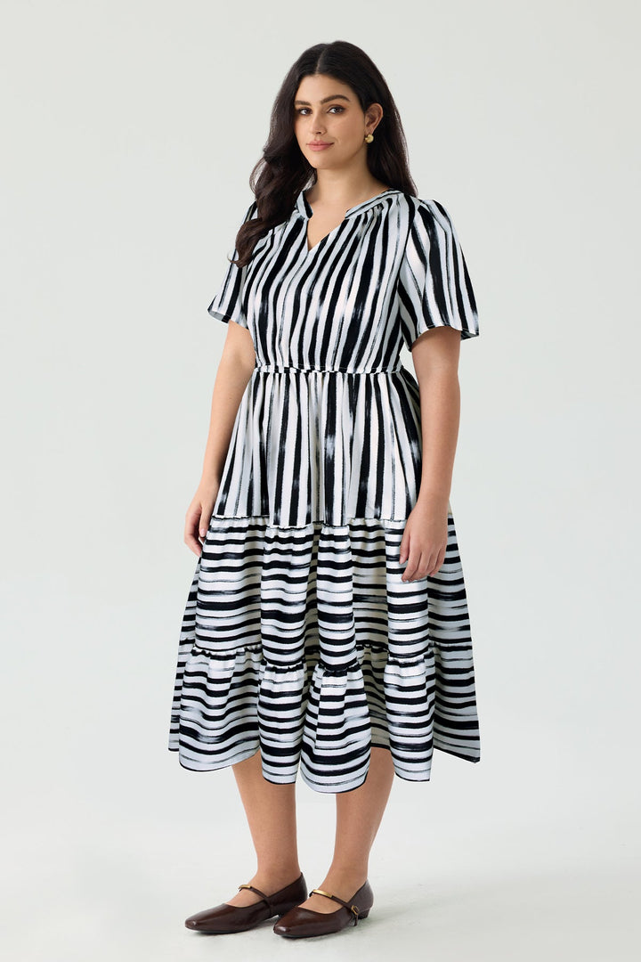 Pockets Floral Tiered Casual Chic Summer Dress